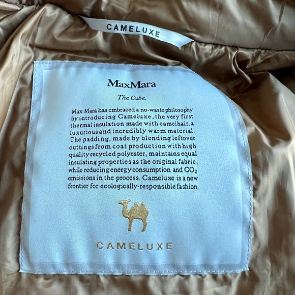 MAX MARA The Cube Greenco Cameluxe padded coat, caramel - Picture 10 of 15
